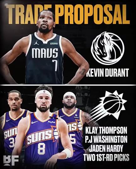 和歐文濃眉組三巨？美媒：獨行俠可用克萊+PJ+哈迪+倆首輪去換KD