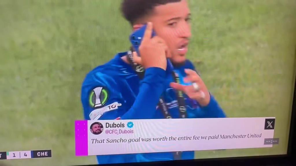 直接攤牌！桑喬賽后在場上煲電話粥，大聲說自己不回曼聯(lián)